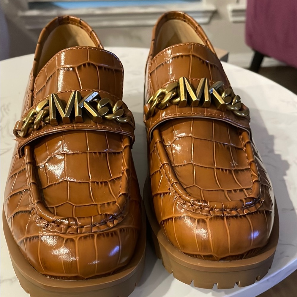 Michael Kors Blaine Moc Toe Women’s Brown Loafers